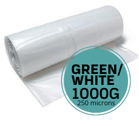 14.5m x 1000G Green White Polythene