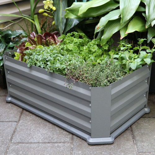Metal Raised Bed with PVC base