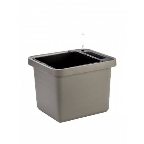 45cm Planter UNO TAUPE (incl. water reservoir, wheels)