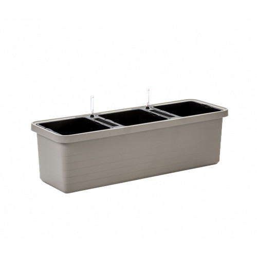 117cm TRIO Planter (TAUPE) (incl. water reservoir & wheels)